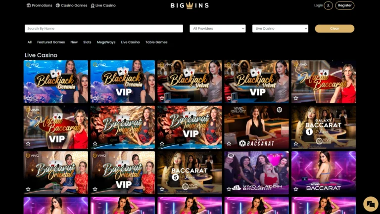 live casino bigwins